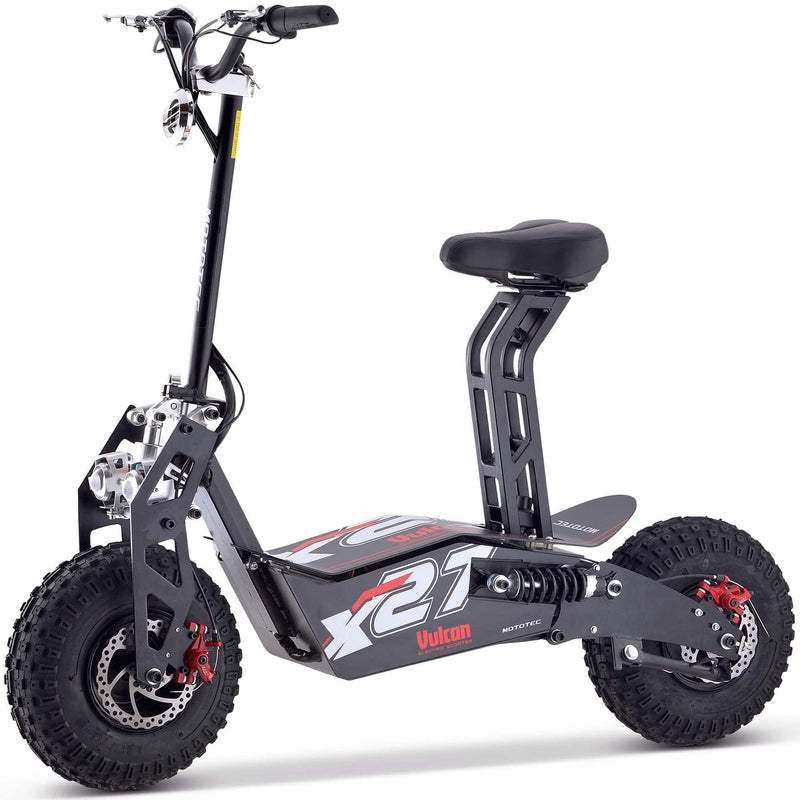 MotoTec Vulcan 48v 1600w Electric Scooter Black | My Garage Supplies