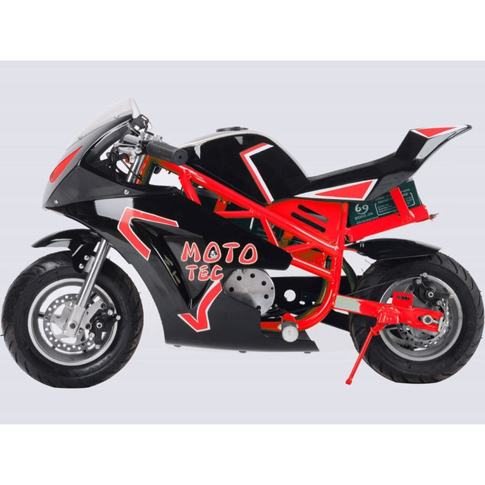 MotoTec Electric Pocket Bike GT 36v 500w | My Garage Supplies