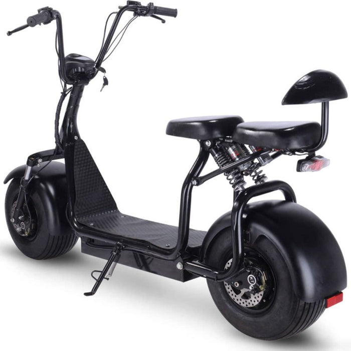 MotoTec Knockout 60v 1000w Electric Scooter Black | My Garage Supplies