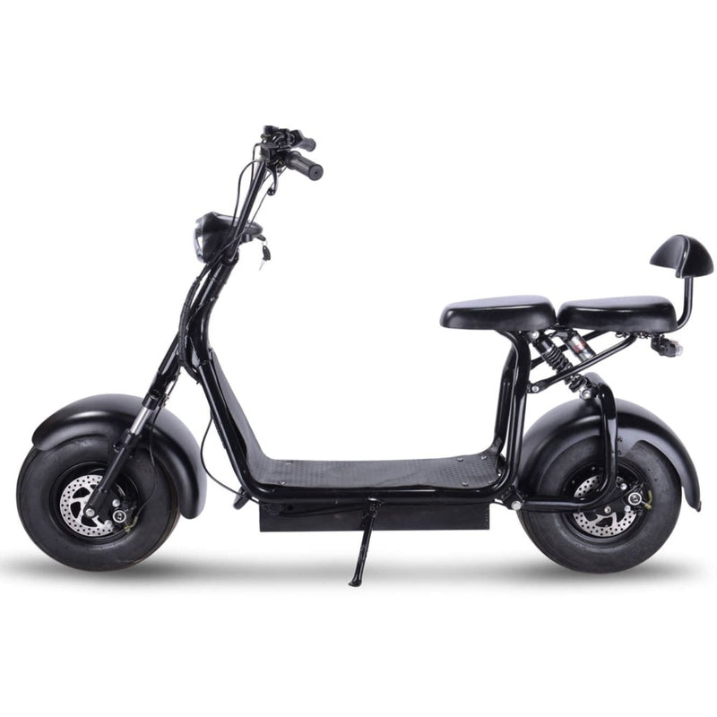 MotoTec Knockout 60v 1000w Electric Scooter Black | My Garage Supplies