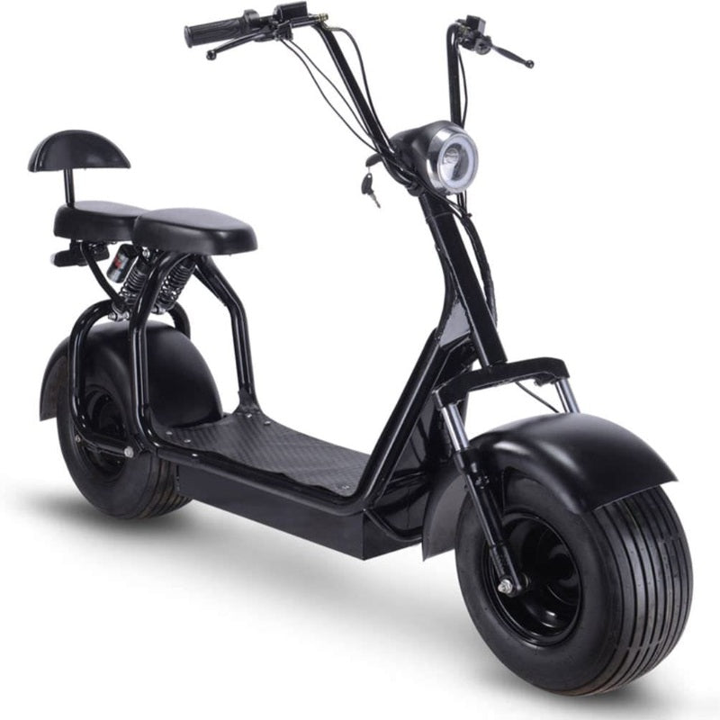 MotoTec Knockout 60v 1000w Electric Scooter Black | My Garage Supplies