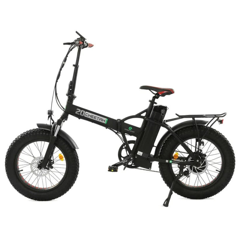 Ecotric 48V Fat Tire Portable and Folding Electric Bike with Color LCD Display Green