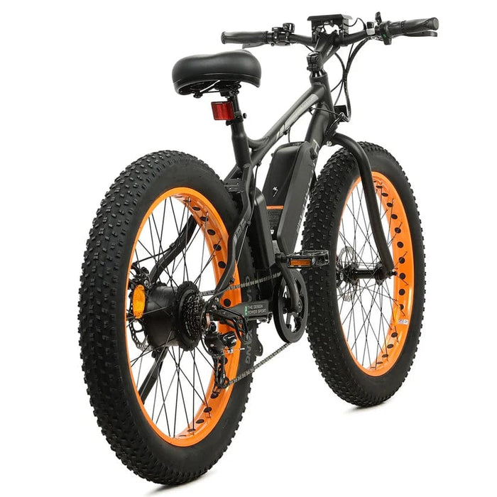 Ecotric Cheetah 26 Fat Tire Beach Snow Electric Bike - Orange