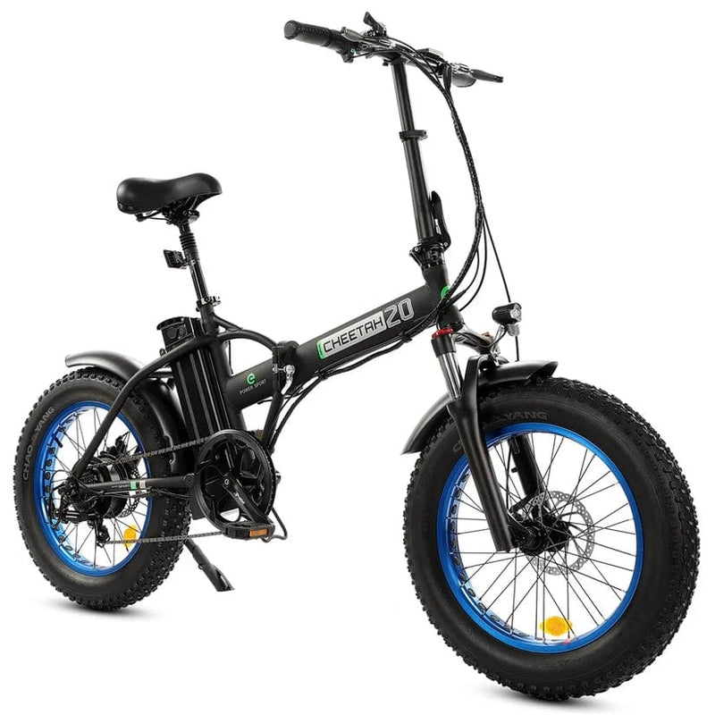 36v vs 48v electric bicycle Ecotric Fat Tire Portable &Folding Electric Bike 48V with LCD display-Black and Blue