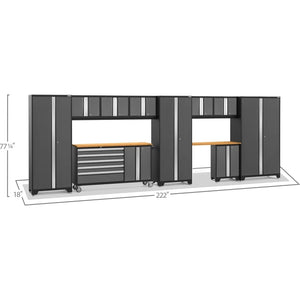 NewAge Bold 3.0 Series 11-Piece Garage Cabinet Set With Project Center-Dimensions