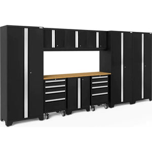 NewAge Bold 3.0 Series 10 Piece Garage Cabinet Set-black