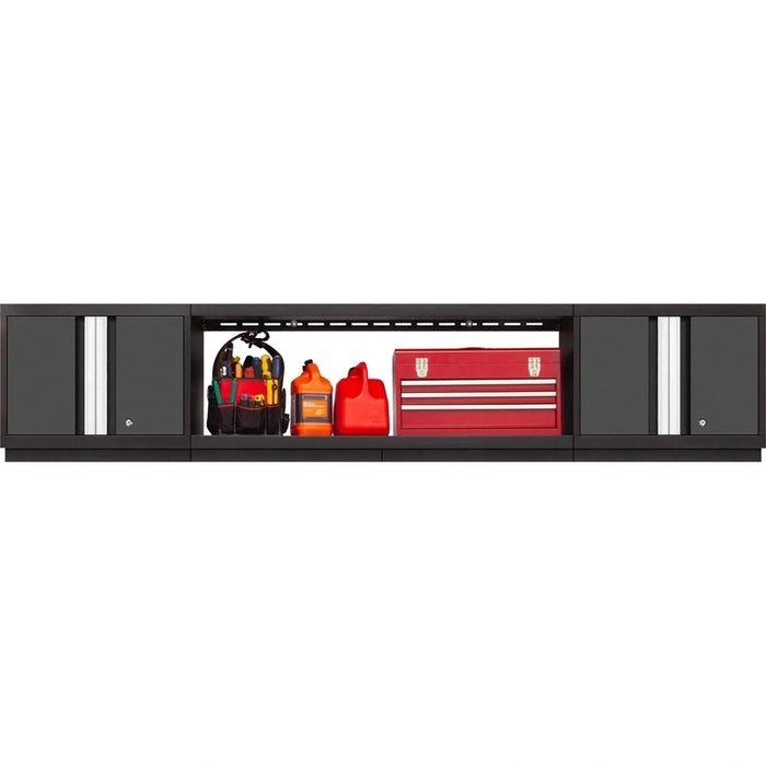 NewAge Bold 3.0 3-Piece Wall Cabinet Set With 48" Integrated Display Shelf-
