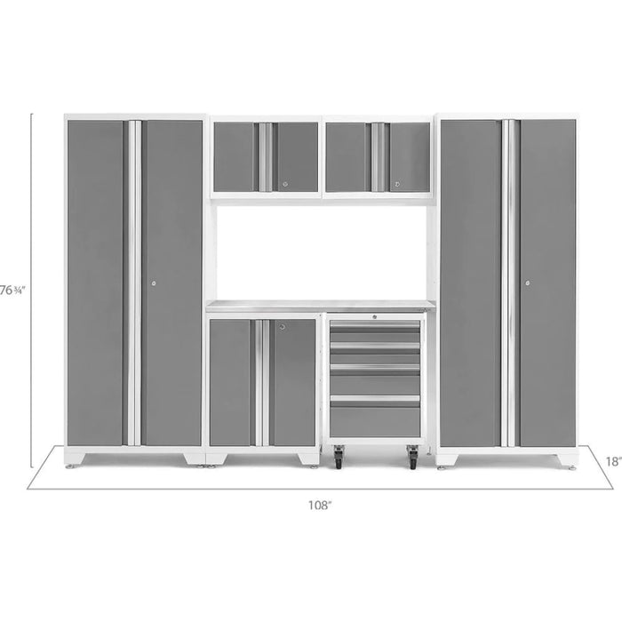 New Age Bold Series 7 Piece Cabinet Set Dimensions