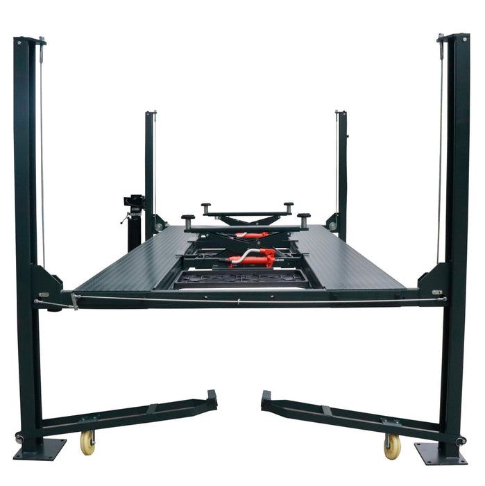 Stratus | SAE-P48 4 Post 8,000 LBS Capacity Manual Release Storage Car Lift With Castors