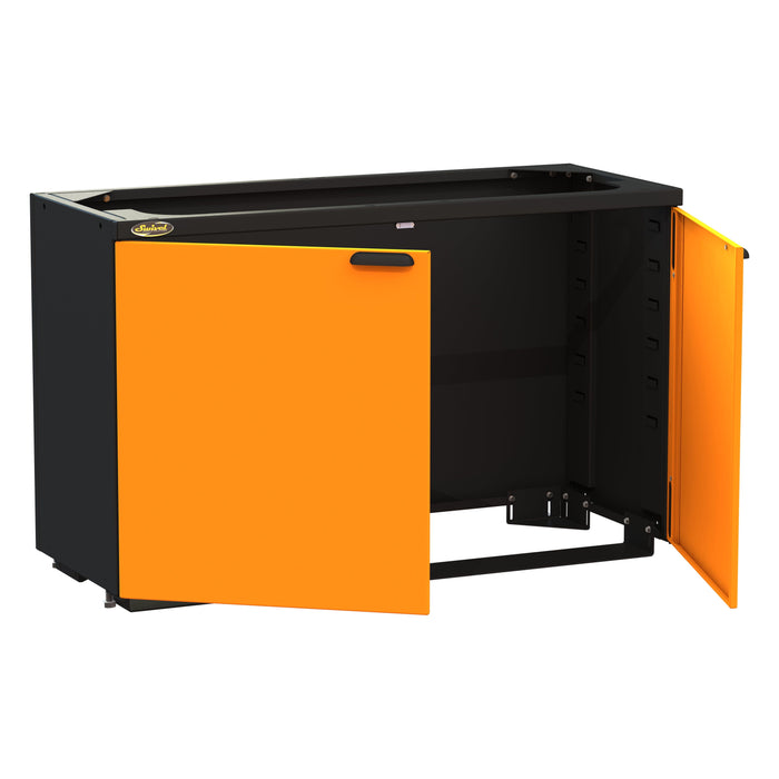 Swivel | 60" Floor End Run Unit Cabinet with 2 Height Adjustable Shelves