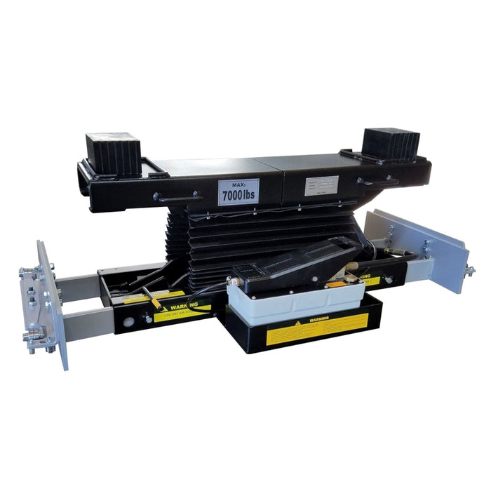 iDEAL Rolling Air Jack 7,000 lb. Capacity - On The Rail - Air / Hyd