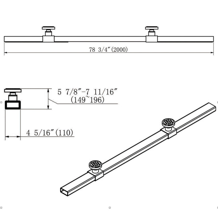 Stratus | SAE-BR9 Scissor Auto Lift Support Bar