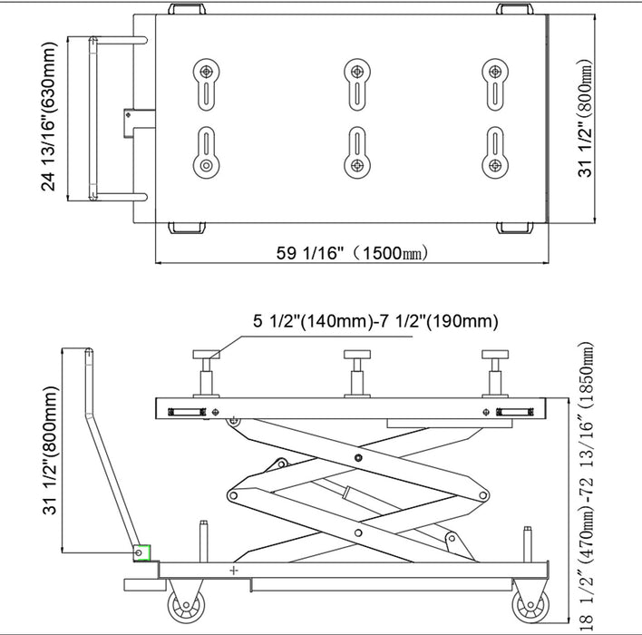 Stratus | SAE-LT2600E Car Lift Table