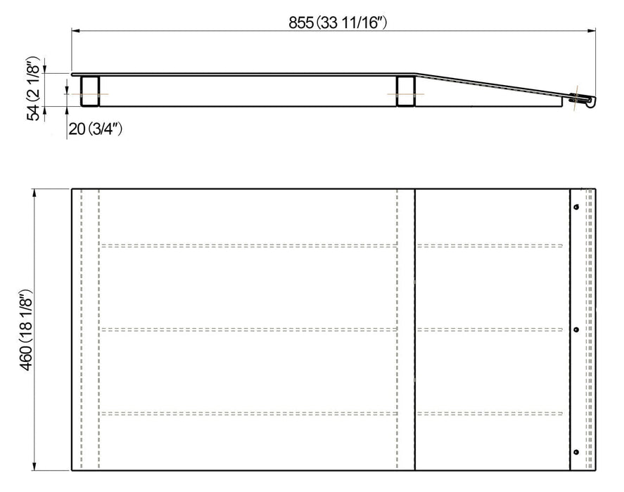 Stratus | SAE-RS Mid Rise Scissor Auto Lift Approach Ramp Kit (Set Of 4)