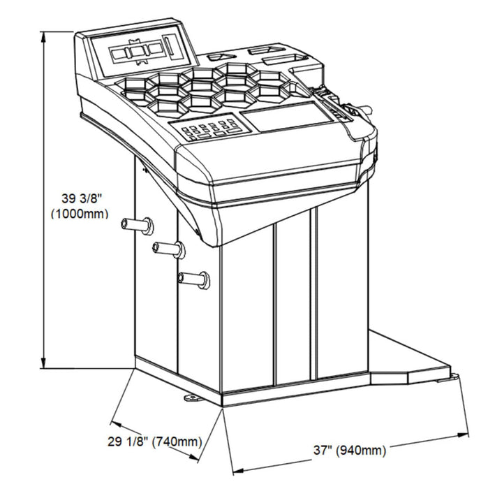 Stratus | SAE-W26 Self-Calibrating Wheel Balancer