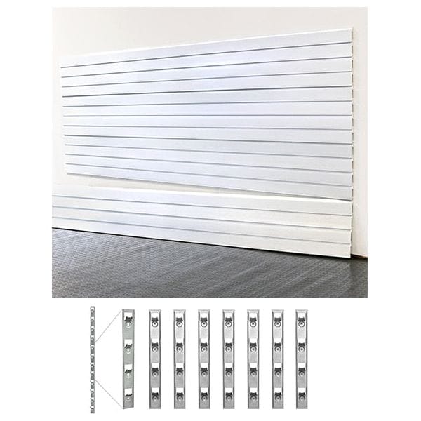 StoreWall | 8′ Standard Duty Slatwall (4 pcs) + Installstrips