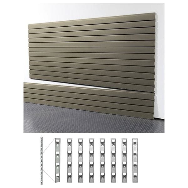 StoreWall | 8′ Standard Duty Slatwall (4 pcs) + Installstrips