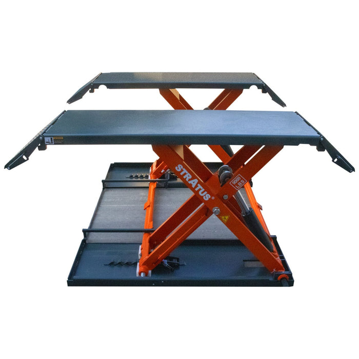 Stratus SAE-MS9000X Extra Wide Mid Rise Scissor Lift in side view