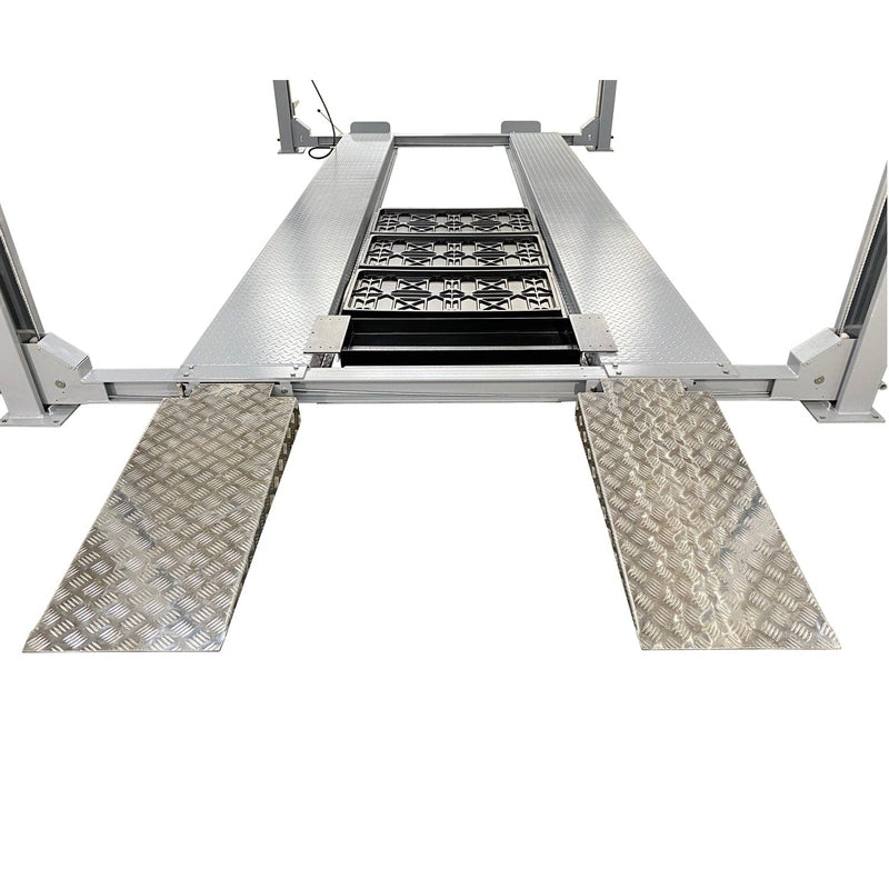 Triumph NSS-11 11,000 lb Extra Wide 4 Post Lift in top view