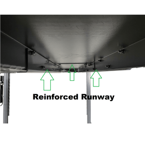 Triumph NSS-8 X1 8,000 lb 4 Post Car Lift in bottom view