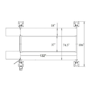 Triumph NSS-8SQ 8,000 lb. Shorter Length 4 Post Lift specs