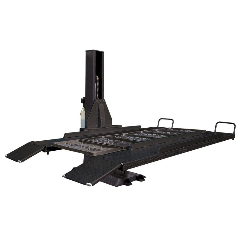 Tuxedo SP-6K-SS 6,000 lb Single Post Storage Lift- with 4 Drip Trays