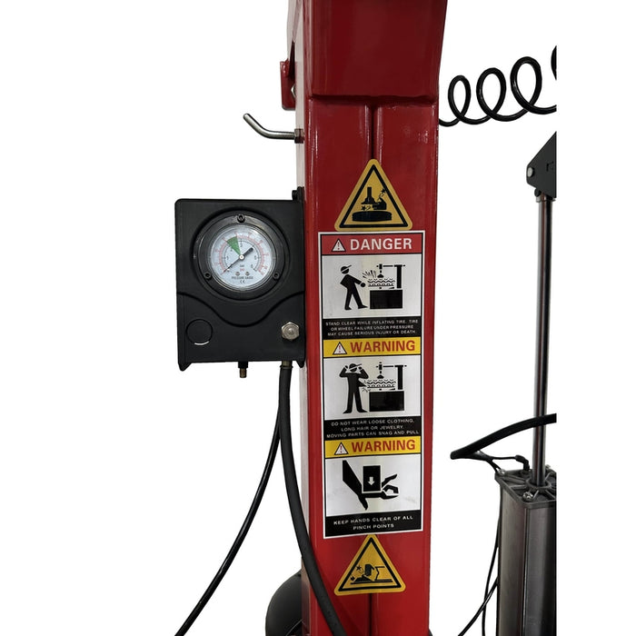 Tuxedo TC-1300 Tire Changer -- Tiltback Press Arm w/ Leverless Demount Tool with gauge