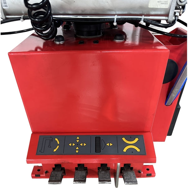 Tuxedo TC-1300 Tire Changer -- Tiltback Press Arm w/ Leverless Demount Tool with control pedals