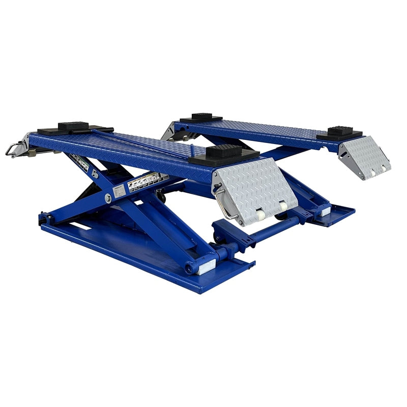 Tuxedo MR6.5K-38 6,500 lb Mid-Rise Portable Scissor Lift with Automatic double safety lock system with air release