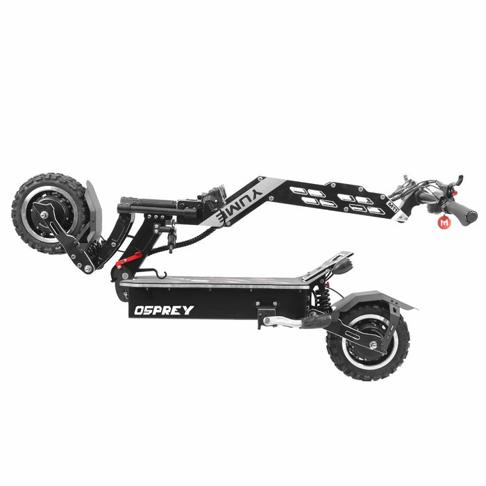 Yume Osprey 7000W 60MPH Electric Scooter folded