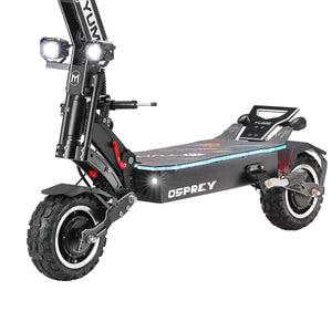 Yume Osprey 7000W 60MPH Electric Scooter in front lights