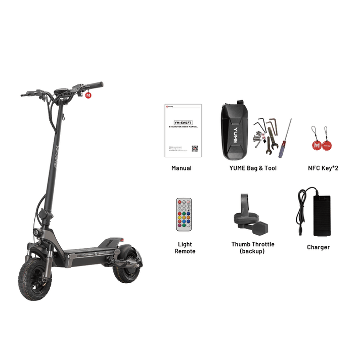 Yume Swift 1200W 32MPH Electric Scooter inside box