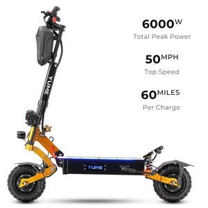 Yume X11 6000W 50MPH Foldable Electric Scooter for Adults stats