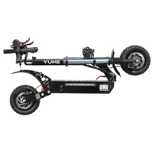 Yume Y10 2400W 40MPH Dual Motor Electric Scooter folded