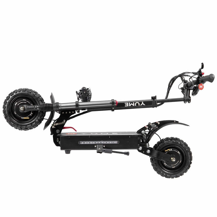 Yume Y11 6000W 50MPH Dual Motor Electric Scooter folded