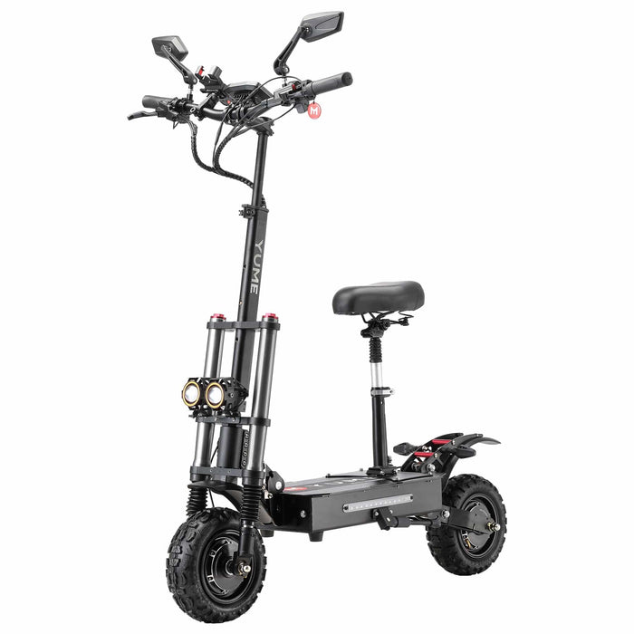 Yume Y11 6000W 50MPH Dual Motor Electric Scooter with mirror