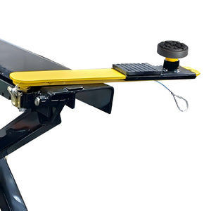 Quick-release arm lock with easy-pull cable on the AMGO MR06 lift arm