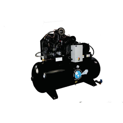 Atlas Air Force AF10-1PH 10HP 120-gallon two-stage horizontal air compressor with magnetic starter