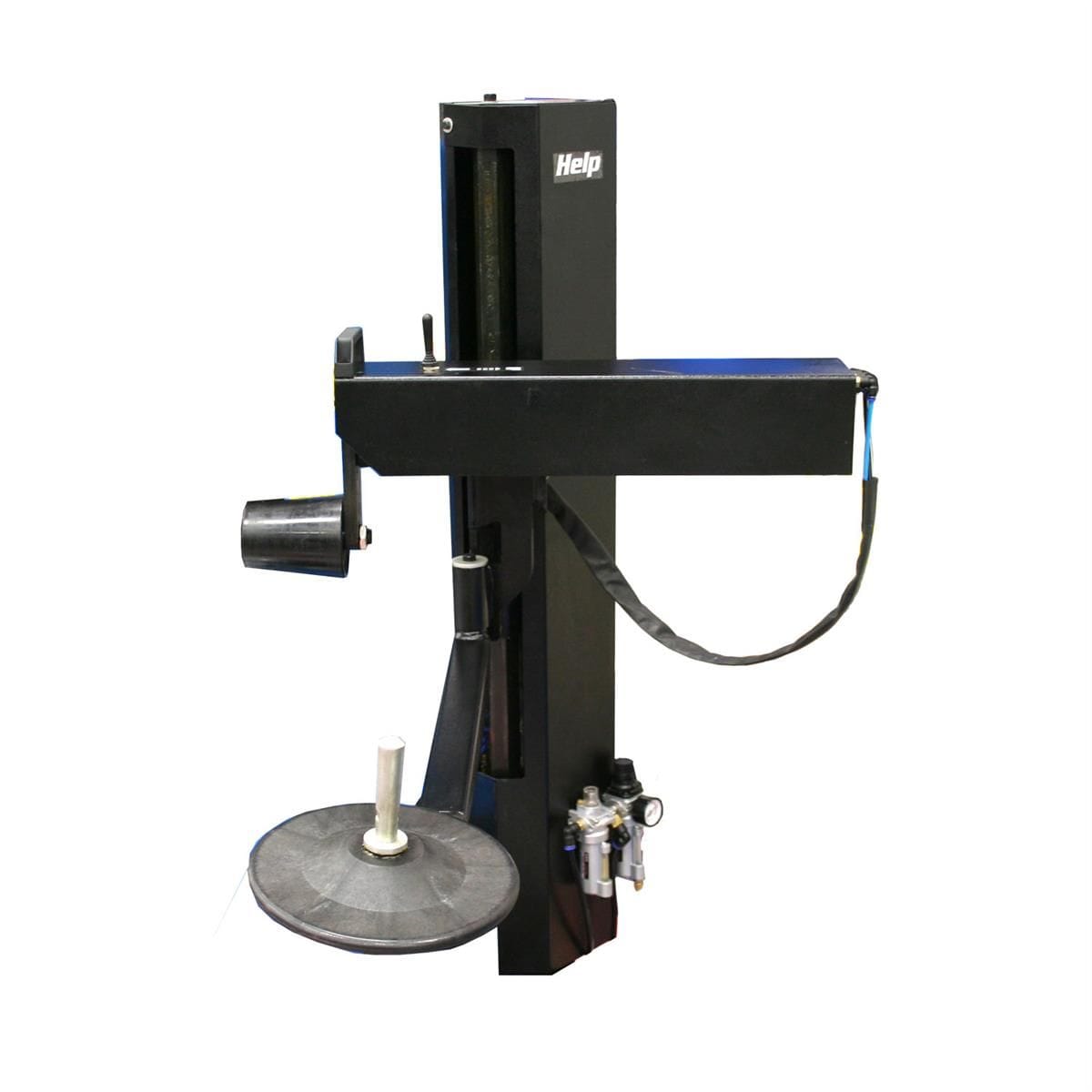Atlas ATEATTC-RHA 700 Series right-hand pneumatic assist arm with bead lifting disc and bead roller mounted to the column