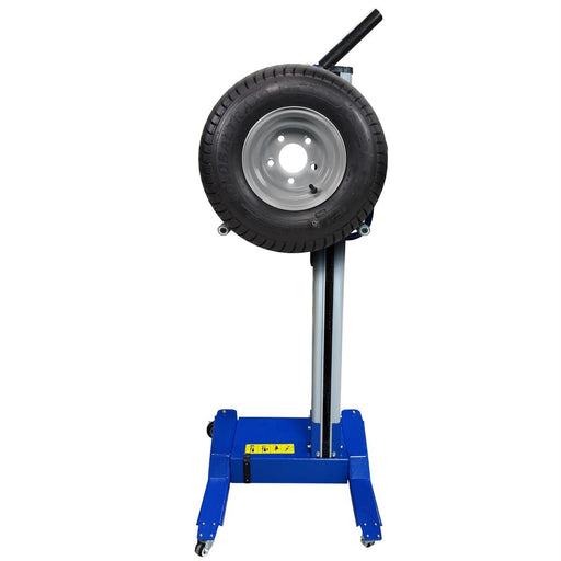 Atlas ATEHTWL200 wheel lift raised with a tire and wheel mounted