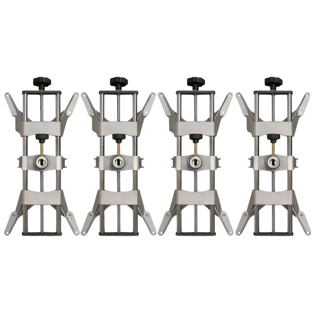 Set of four Atlas Edge TD2.0 Deluxe STDA46EU 4-point non-runout wheel clamps included with the Deluxe package