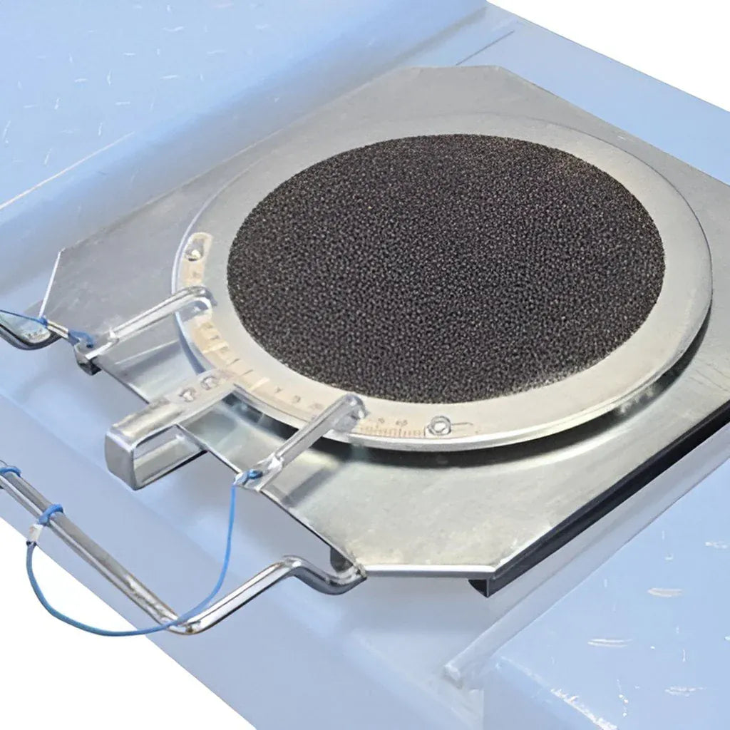 Atlas Edge TD2.0 Select alignment turntable closeup with degree-scale showing angle measurement