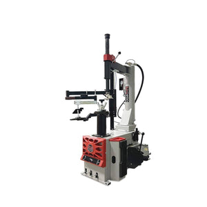 Atlas Platinum PTC400 swing-arm tire changer front view with center post and turntable