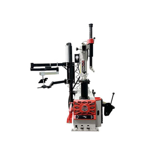Atlas Platinum PTC400 tire changer assist arm in extended bead-pressing position