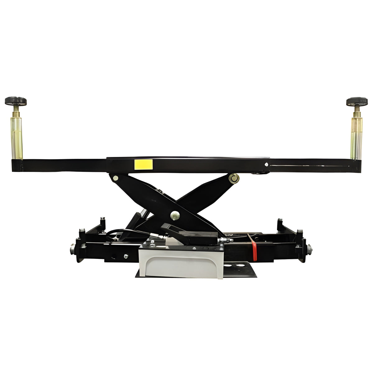 Atlas RJ8000 rolling bridge jack with screw-up adapter pads