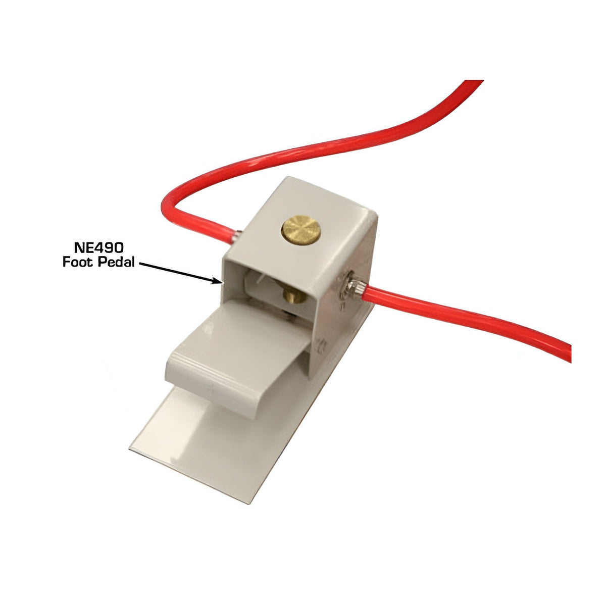 SBC1200 NE490 foot pedal close-up with air line connections