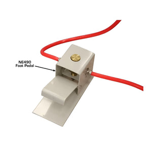 SBC1200 NE490 foot pedal close-up with air line connections