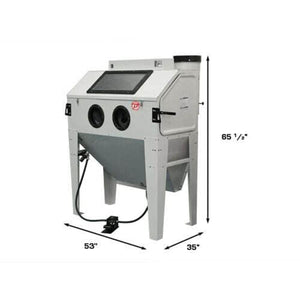 Atlas SBC420 overall dimensions: 53 in wide, 35 in deep, 65.5 in high