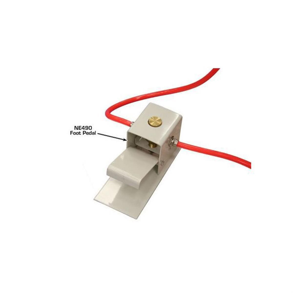 NE490 foot pedal with red air line