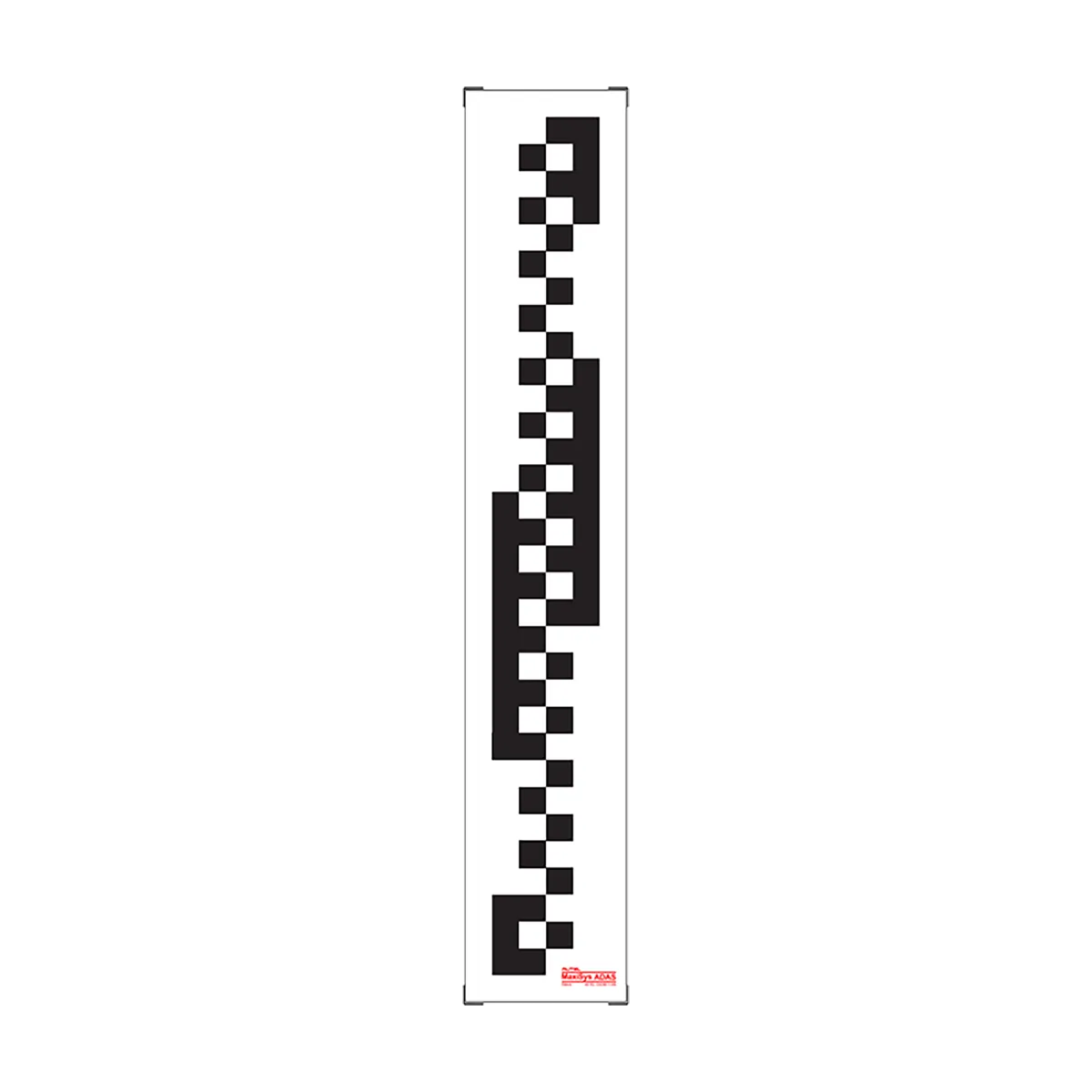 Autel CV calibration pattern — vertical white panel with black-and-white checkered targets